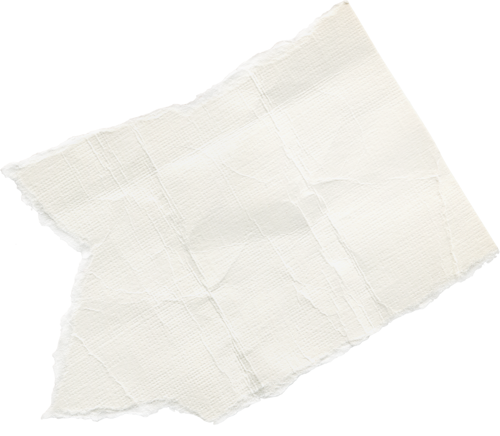 Scrap of Crumpled White Paper