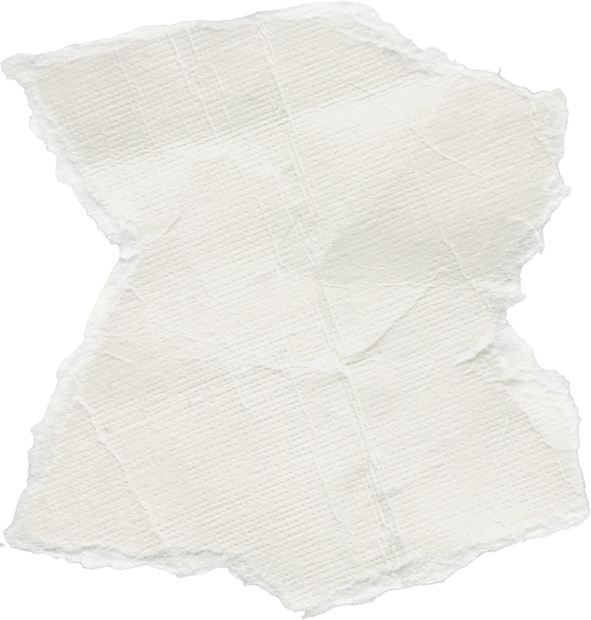 Scrap of Crumpled White Paper